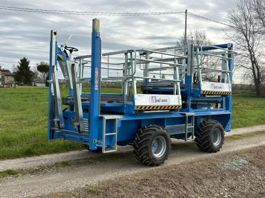 Bosi ABME fruit harvesting cart, electric 4 stations